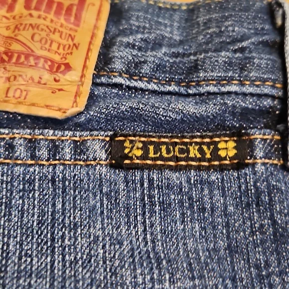 Lucky Brand 361 Men's Jeans Blue Denim Straight Leg Waist 36 - Picture 3 of 12